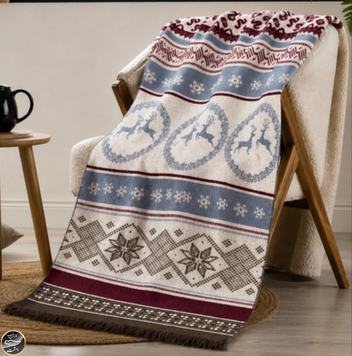 پتو دو نفره مسافرتی Merinos مدل 008