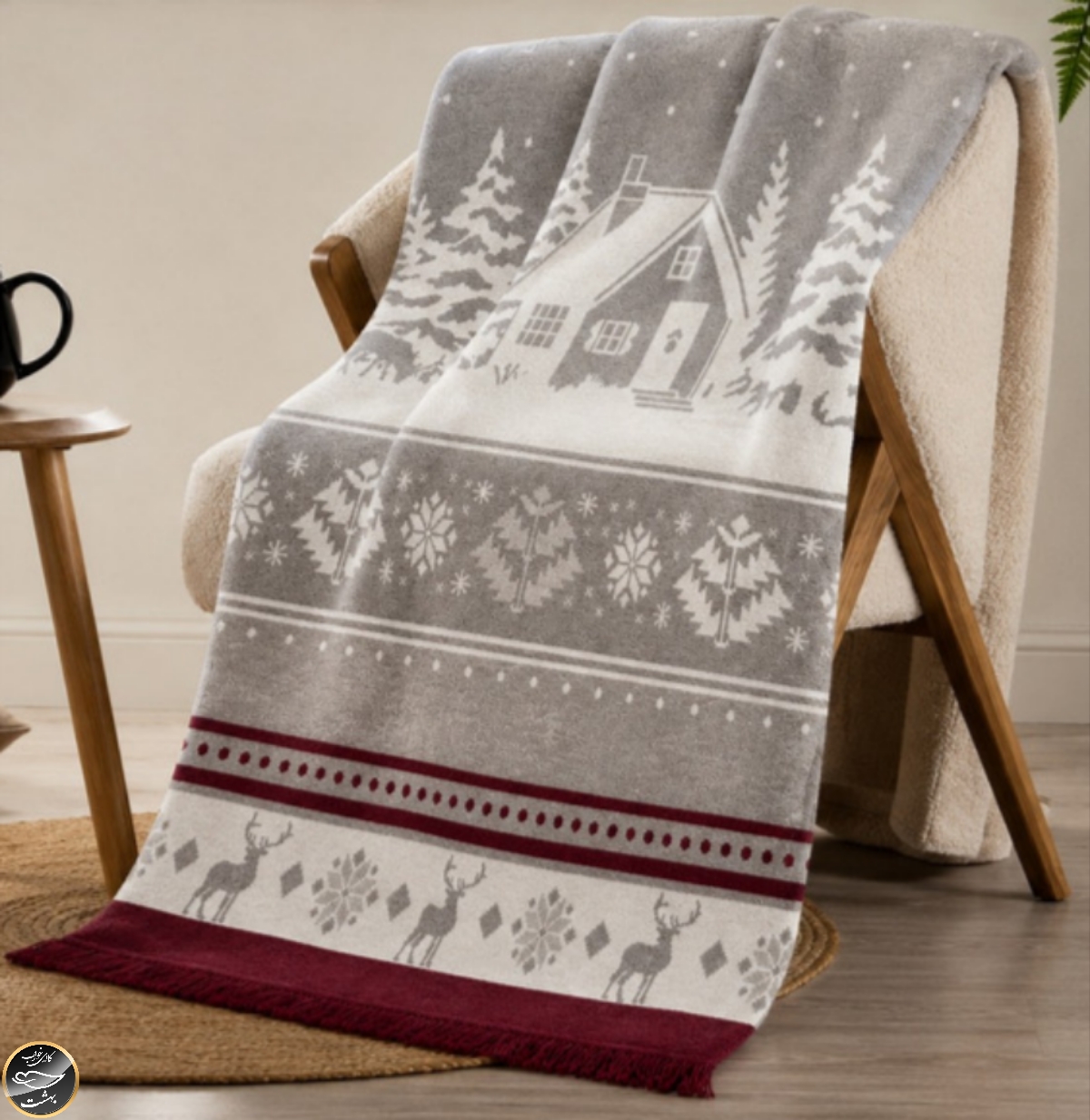 پتو دو نفره مسافرتی Merinos مدل 005