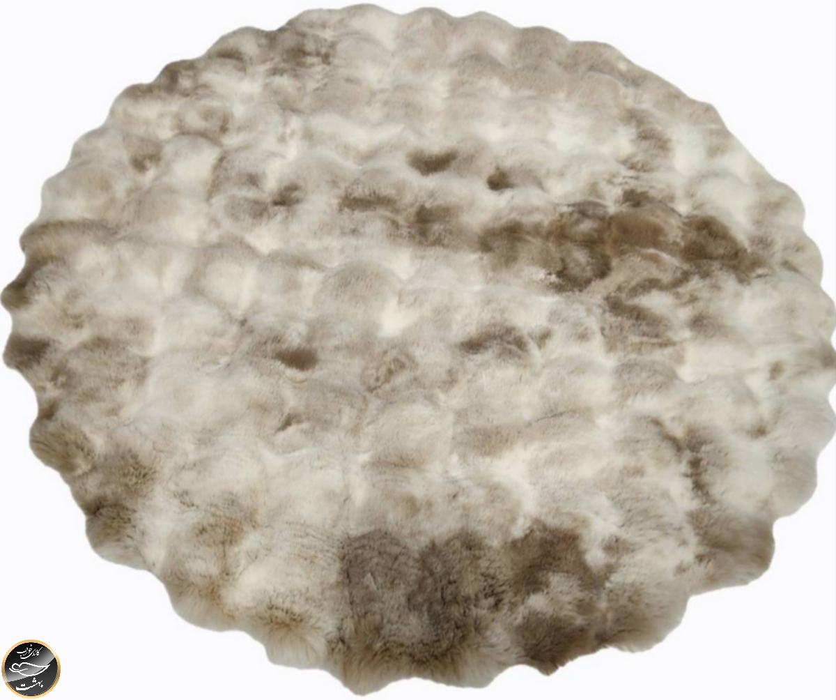 پادری خزدار برند Karaca Home (سایز 150x150x5 سانتی متر - بژ)