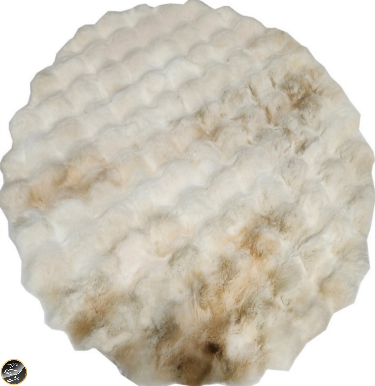 پادری خزدار برند Karaca Home (سایز 150x150x5 سانتی متر - کرم)