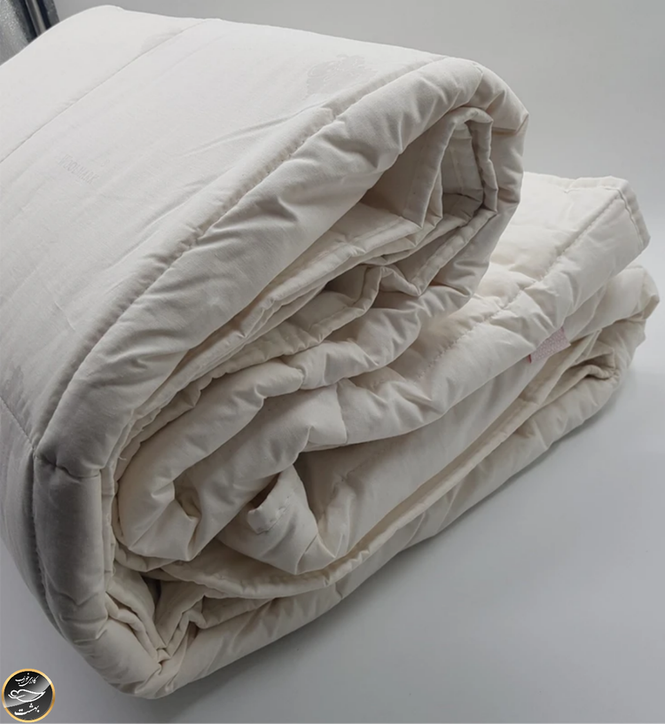 لحاف لایت پشمی دونفره برند Cotton Box مدل Yun C.F (سایز 195X215 سانتی متر - کرم)