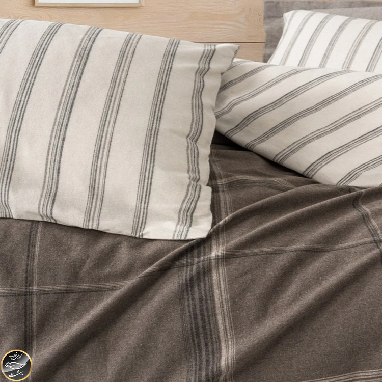 ست کاور لحاف دونفره Warm مدل Flanel Caldo Kahve (چهار تکه)