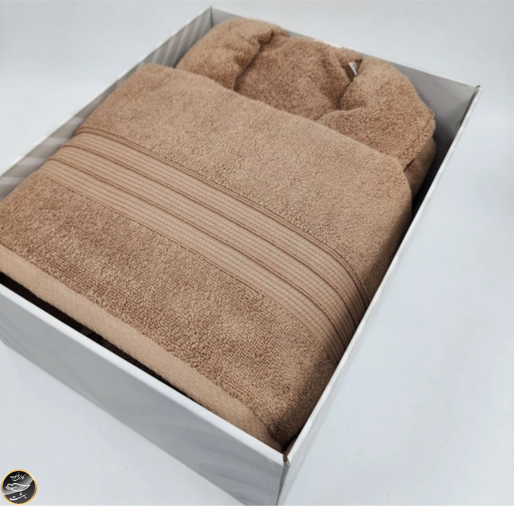 حوله تن پوش برند Cotton Box مدل Exclusive Bej (سایز 115 - نسکافه ای)