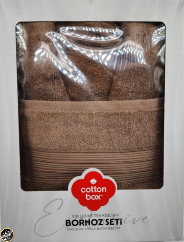 حوله تن پوش برند Cotton Box مدل Exclusive Bej (سایز 115 - نسکافه ای)