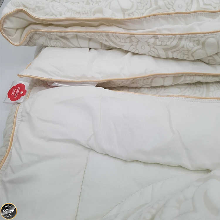 لحاف دونفره برند Cotton Box مدل Posh C..F (سایز 195X215 سانتی متر - کرم)
