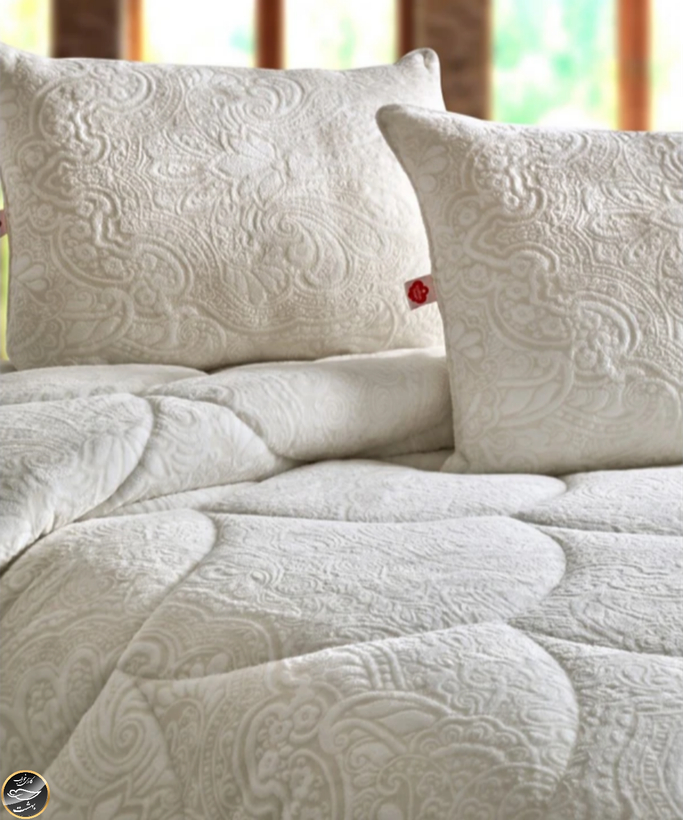 لحاف دونفره برند Cotton Box مدل Posh C..F (سایز 195X215 سانتی متر - کرم)