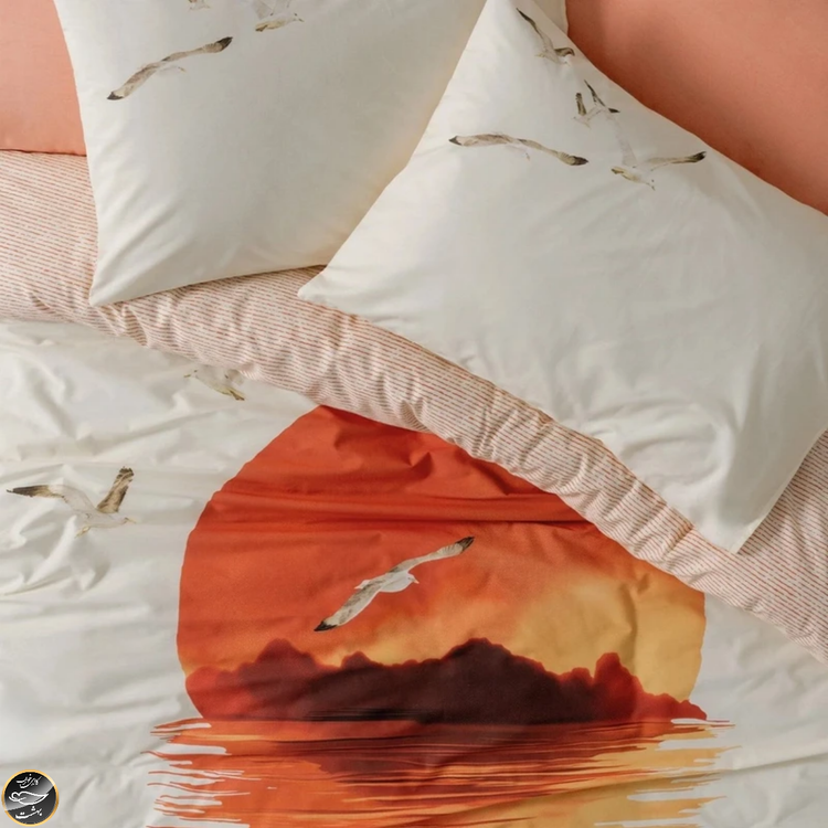 ست کاور لحاف یک نفره (سه تکه) Maritime - Sunset Somon